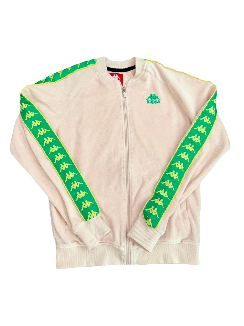 VTG KAPPA LIGHT PINK VELOUR EMBROIDERED JACKET // SIZE SMALL 🌸